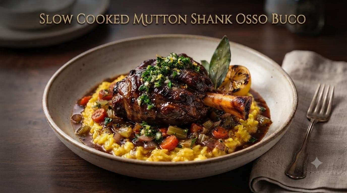 Slow-Cooked Mutton Shank Osso Buco