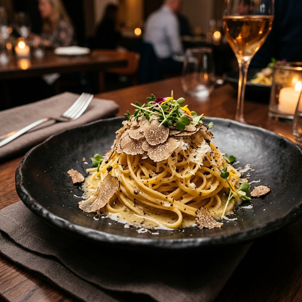 Handcrafted Black Truffle Tagliolini